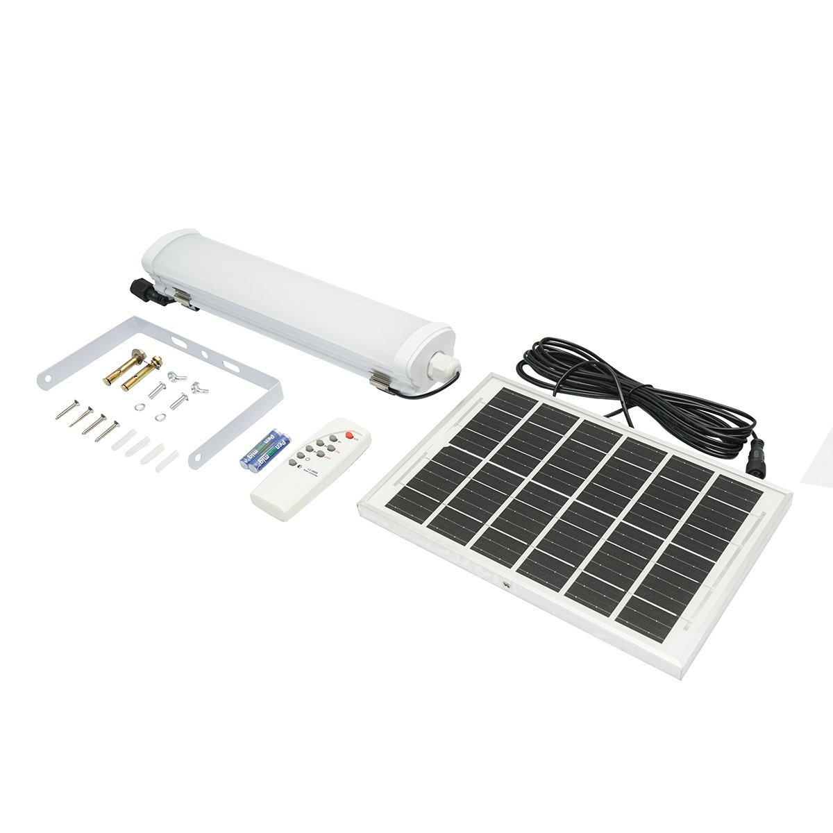 Lampa LED 150W, 6500K cu panou solar policristalin, telecomanda si acumulator 3600mAh IP20 Breckner Germany